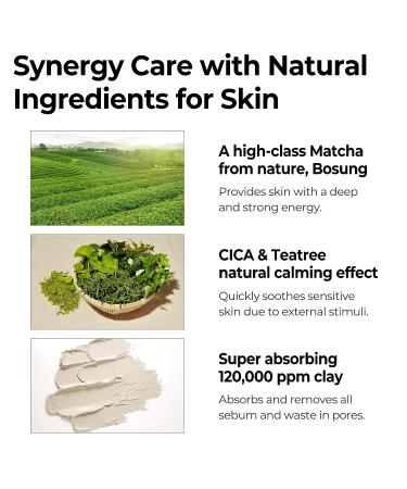 SOME BY MI Super Matcha Pore Clean Clay Mask 100g - Exfoliating & Moisturizing with Match Water, BHA for Sensitive Skin - Sebum and Pore Care - Soft Clay Texture - Buy Online on GoSupps.com