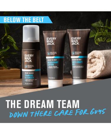 Every Man Jack Mens Ball Deodorant Lotion - Aluminum Free Odor & Wetness Protection - Made w/Naturally Derived Ingredients like Postbiotics & Arrowroot Powder - Unscented - 3 Fl Oz (1 Pack) - Buy Online on GoSupps.com