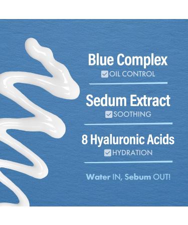 DASHU Boy Blue Sedum Lotion - Korean Day & Night Face Moisturizer with 8 Hyaluronic Acids | Hydrating Barrier Repair Lotion for Men 5.07 fl oz - Buy Online on GoSupps.com
