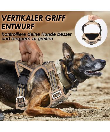 Buy Eyin Adjustable Dog Harness for Large Dogs - Camouflage Reflective Padded with Handle for Training (L: Neck 42-60cm Chest 47-86cm) - International Shipping - Buy Online on GoSupps.com