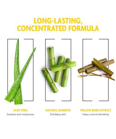 Bamboo Pre-Shave Scrub by Pacific Shaving Company - Exfoliating Face Cleanser with Aloe Vera & Willow Bark Extract - Men's Daily Face Wash for Blemish Control & Moisturization (3 Oz) - Buy Online on GoSupps.com