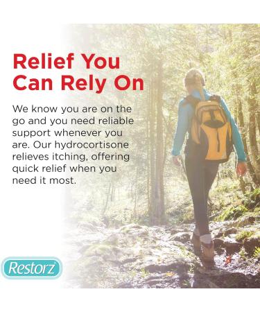 Restorz Hydrocortisone 1% Cream Stick (2 Pack) - Fast-Acting Relief for Itches, Bites, Redness & Rashes - Buy Online on GoSupps.com