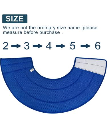 Breathable Mesh Elizabethan Collar Size 6 Blue - Adjustable E-collar for Dogs, Cats, Rabbit - Quicker Healing, Anti-Bite/Lick - Easy Eat/Drink - Buy Online on GoSupps.com