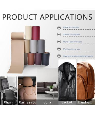 YAFLCÂ Leather Repair Patch for Furniture  4 x 63 Leather Repair Tape self Adhesive  Leather Repair Patch for couches car seat Sofa Jackets Handbags Medium Beige 4 x 63 Medium Beige - Buy Online on GoSupps.com
