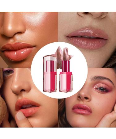Glitter Lipstick Red Glitter Lipstick | Moisturizing Lip Balm Sparkling Lip Balm - Waterproof Long-Lasting Cosmetics for Women and Girls - Buy Online on GoSupps.com