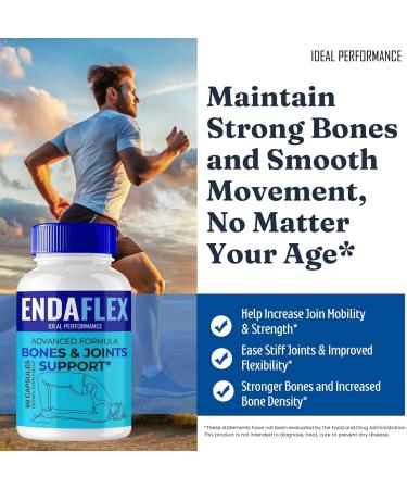 Endaflex Capsules Advanced Joint Support Supplement Pills for Mobility and Comfort - Maximum Strength Official Enda Flex Joint Support All Natural Formula Premium Enda-Flex Reviews (3 Pack) - Buy Online on GoSupps.com