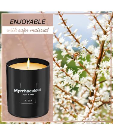 Relaxd Premium Myrrh & Tonka Scented Soy Wax Candle - Hand Poured Aromatherapy Essential Oil Candle (Myrrhaculous) - Buy Online on GoSupps.com