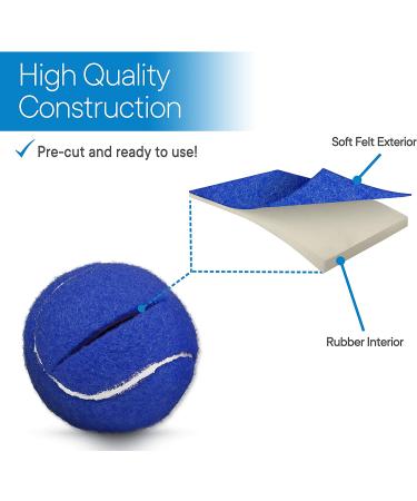 RMS Walker Glide Balls - A Set of 2 Balls with Precut Opening for Easy Installation  Fit Most Walkers (Blue) - Buy Online on GoSupps.com