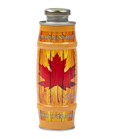 Turkey Hill Sugarbush 100% Pure Canadian Maple Syrup in Tin Barrel Grade A Amber Rich Taste (500ml)