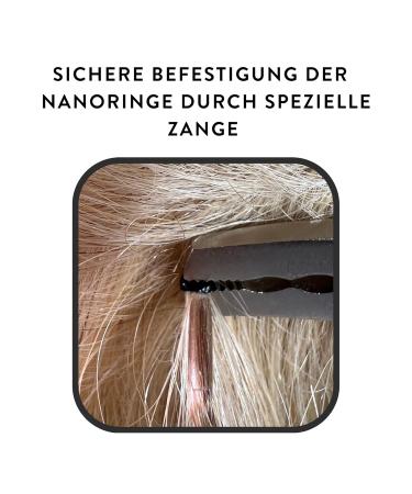Hair2Heart Nano Ring #8 Dark Blonde - 100 Non-Slip Nano Hair Extensions for Gentle Fastening - Perfect Fit for Fine Hair - Buy Online on GoSupps.com