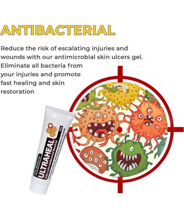 Dr. Schavit Ultraheal Natural Wound Healing Gel 25g - Honey, Vitamin C & E, Sea Buckthorn Oil, Lanolin | Hydro-Active Skin Ulcer Treatment - Buy Online on GoSupps.com