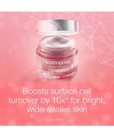 Neutrogena Bright Boost Gel Cream Brightening Face Moisturizer With Aha Pha Mandelic Acid & Neoglucosamine for Brighter Skin & Anti Aging 50 Milliliters - Buy Online on GoSupps.com