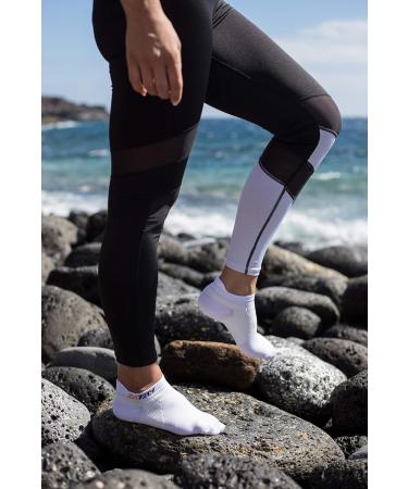 ZaTech Plantar Fasciitis Compression Socks for Men & Women | Short Support Socks in White (Size 35-39) - Buy Online on GoSupps.com
