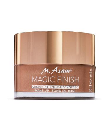 M. Asam Magic Finish Summer Teint Make-Up Mousse (1.01 Fl Oz) 4in1 Primer Foundation Concealer & Powder With Buildable Coverage Hides Redness And Dark Spots Vegan For Medium To Deep Skin Tones 30 ml (Pack of 1) Medium to deep skin tones