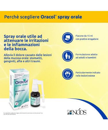 Noos Oracol Oral Spray 15ml | Anti-Irritations & Inflammations | Medical Device for International Shipping - Buy Online on GoSupps.com