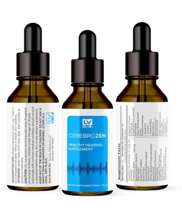 3 Pack - Cerebrozen Ear Drops - Cerebrozen Cerebrozen 24 Cerebrozen 360 Hearing Support Cerebrozen Drops Cerebrozen Liquid Cerebrozen Drops for Ears 3 Bottles for 3 Months - Buy Online on GoSupps.com