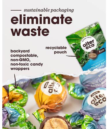 Alter Eco Organic Dark Chocolate Hazelnut Butter Bombs - 3.8 oz (108g) | Indulgent & Healthy Snack - Buy Online on GoSupps.com
