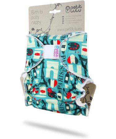 Petit Lulu Bamboo Fitted One Size Diaper | Hook & Loop | Reusable & Washable | Made in Europe (Paris) - Buy Online on GoSupps.com