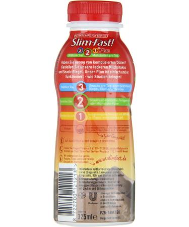  SlimFast Slim-Fast Ready to Use Chocolate Drinks 6 x 325 ml - Buy Online on GoSupps.com