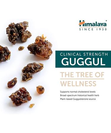 Himalaya Guggul - 60 Vegetarian Capsules for Weight Management & Health - Buy Online on GoSupps.com