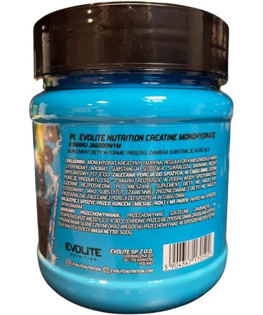 Evolite Nutrition Creatine Monohydrate 500g - Blueberry Flavor Creatine Powder for Pre Workout Boost - Premium Quality Creatine with Taurine - Buy Online on GoSupps.com