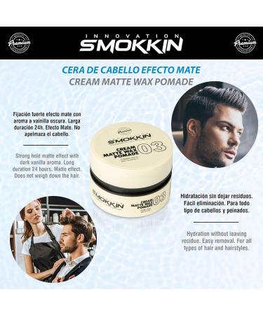SMOKKIN PREMIUM CREAM MATTE POMADE 150ML WHITE-03 - Buy Online on GoSupps.com