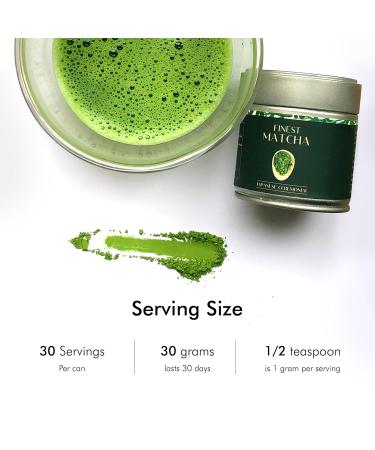 Heapwell Finest Ceremonial Matcha from Uji Kyoto - 30g Can | Award-Winning Quality | International Shipping - Buy Online on GoSupps.com