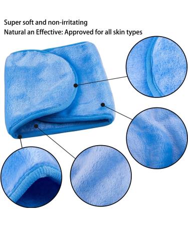 Makeup Remover Cloth Reusable Washable Microfiber Cleansing Towel Move Makeup Instantly Suitable for All Skin Types 5 Colour - Buy Online on GoSupps.com