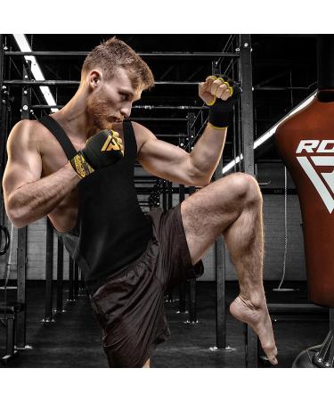 RDX Boxing Hand Wraps Inner Gloves: 75cm Quick Wrap Wrist Straps, Padded Fist Protection for Men and Women - Red Large - Buy Online on GoSupps.com