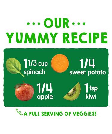 Happy Tot Organics Love My Veggies Stage 4: Spinach, Apple, Sweet Potato & Kiwi 4.22oz Pouch (Pack of 16) - Buy Online on GoSupps.com
