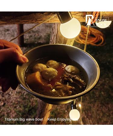 Snow Rock 500ml Titanium Camping Bowl - Lightweight Portable Tableware for Camping, Hiking, and Backpacking - Buy Online on GoSupps.com