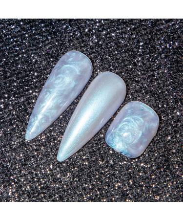 MIZHSE Pearl Gel Nail Polish - Glitter Drawing Shell Thread Shimmer Mermaid Gel Polish | Soak Off UV Gel for Salon & Home Manicure - Pearl Gel 008 - Buy Online on GoSupps.com