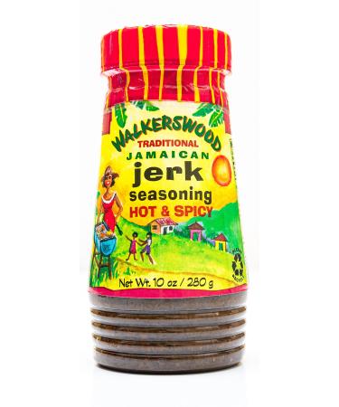 Walkerswood Traditional Jamaican Jerk Seasoning, Hot & Spicy, 10 Ounce Hot 10 Ounce