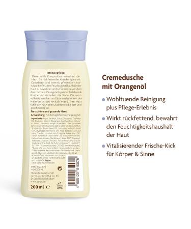 Luvos Healing Clay Intensive Care Cream Shower with Orange Oil - 200 ml Gel | Nourishing & Hydrating Skin Treatment | International Shipping Available - Buy Online on GoSupps.com