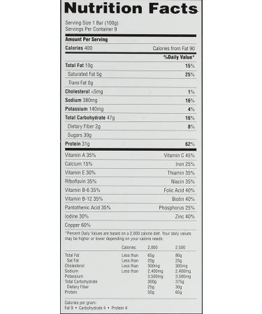 MET-Rx Big 100 Crispy Apple Pie Meal Replacement Bars - 9 Pack (3.52 oz Each) - Buy Online on GoSupps.com
