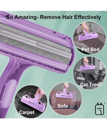 Ace2ace Animal Hair Remover | Reusable Lint Roller for Dog & Cat Hair | Perfect for Sofas Carpets & Pet Beds - Purple - Buy Online on GoSupps.com