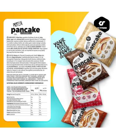 Go Fitness 12 Protein Pancakes - Delicious Chocolate High Protein Snack | 10g Protein Per Pancake | Healthy Protein Bar Alternative - Buy Online on GoSupps.com