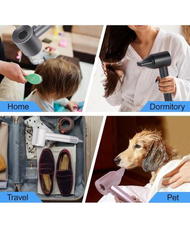Professional Ionic Hair Dryer 1800W | Fast Drying Blow Dryer for Home & Travel | Lightweight & Quiet Concentrator Nozzle - White - Buy Online on GoSupps.com