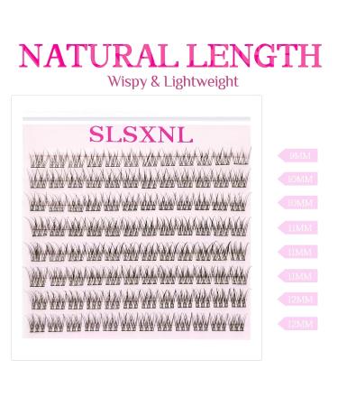 Buy C Curl Lash Clusters 9-12mm | Wispy Natural Eyelash Extensions | 96pcs Thin Band Short False Eyelashes - Buy Online on GoSupps.com