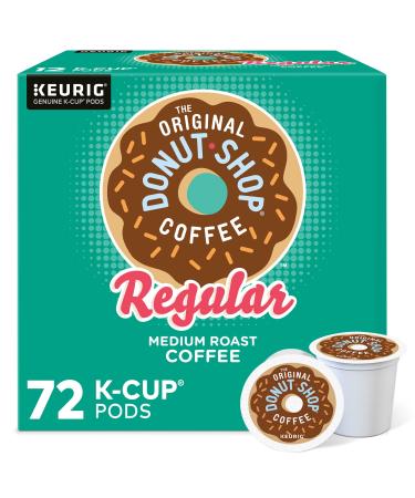 The Original Donut Shop Keurig Single-Serve K-Cup Pods, Regular Medium Roast Coffee, 72 Count Regular 12 Count (Pack of 6)
