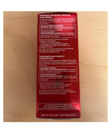 Clarins NEW Total Eye Lift | Anti Aging Eye Cream | Targets Wrinkles Crow's Feet Dark Circles and Puffiness For a Visible Eye Lift in 30 Seconds | REFILLABLE Total Eye Lift Set - Buy Online on GoSupps.com