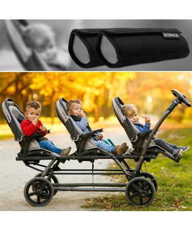 ECENCE Set of 2 Black Seat Belt Pads - Child Car Seat Belt Protectors for Safety & Comfort - Buy Online on GoSupps.com