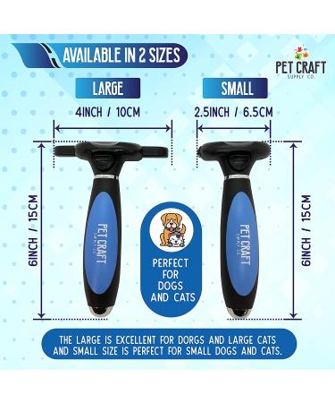 Pet Craft Supply Self-Cleaning Deshedding Dog Brush for Grooming Cats and Dogs - Small Size - Buy Online on GoSupps.com