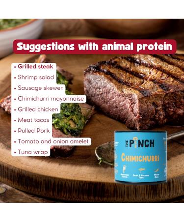  The Pinch THE PINCH Chimichurri Argentine Spices Salt Free. Prepare a 100% natural Chimichurri sauce for barbecues roasts and vegetable skewers. A healthy and easy to use seasoning. 45g package. - Buy Online on GoSupps.com
