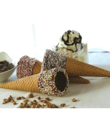 170 Medium Size Rolled Paper Cones with Grain Coating Grain Pumpkin for Ice Cream - Buy Online on GoSupps.com