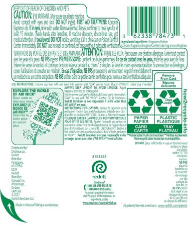 Air Wick Plug-In Scented Oil Refill 2ct - Lavender & Chamomile Essential Oils | International Shipping Available - Buy Online on GoSupps.com