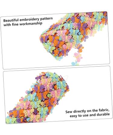 Lurrose 1 Roll Butterfly Water Soluble Lace Decor Lace Curtains Dress Trim Dress Pattern The Flowers Apparel - Buy Online on GoSupps.com