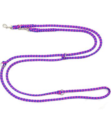 Adjustable 3.50m Dog Leash for Small Dogs up to 15kg - Lightweight & Robust Double Linen in Malibu (Lilac Blue) | International Shipping - Buy Online on GoSupps.com