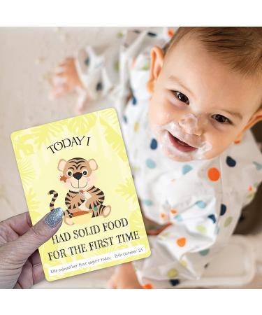 Baby Milestone Cards 57 Keepsake Moments | First Year Memories | Personalise | Unisex | Mum to be Gift | Baby ... - Buy Online on GoSupps.com