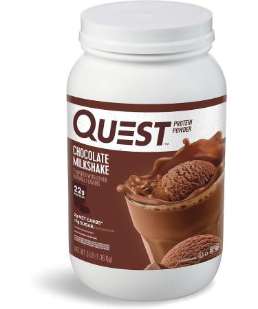 Quest Nutrition Vanilla Milkshake Protein Powder 24g of Protein 1g of Sugar Low Carb & Chocolate Milkshake Protein Powder 22g Protein 1g Sugar Low Carb Gluten Free - Buy Online on GoSupps.com